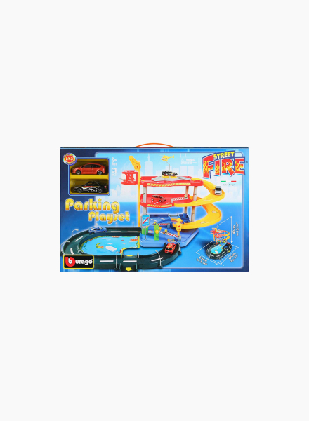 Խաղային հավաքածու Play Set «STR. FIRE կայանատեղի, 2 մեքենա»