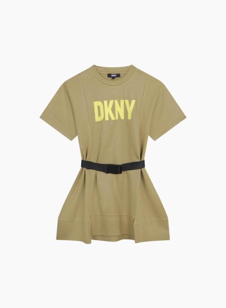 Спортивное платье с логотипом DKNY