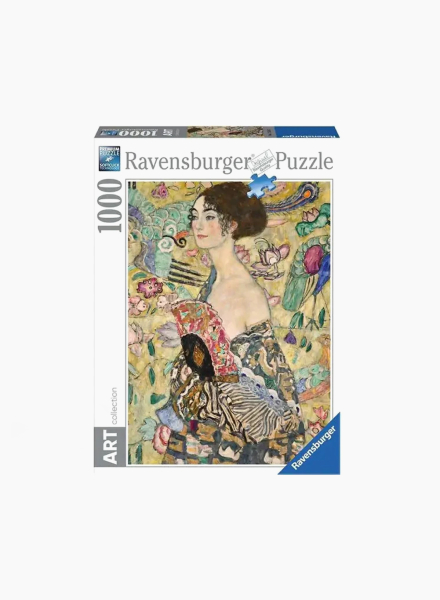 Puzzle "Klimt lady with a fan" 1000 pc.