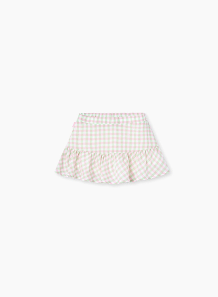 Viscose checkered skirt