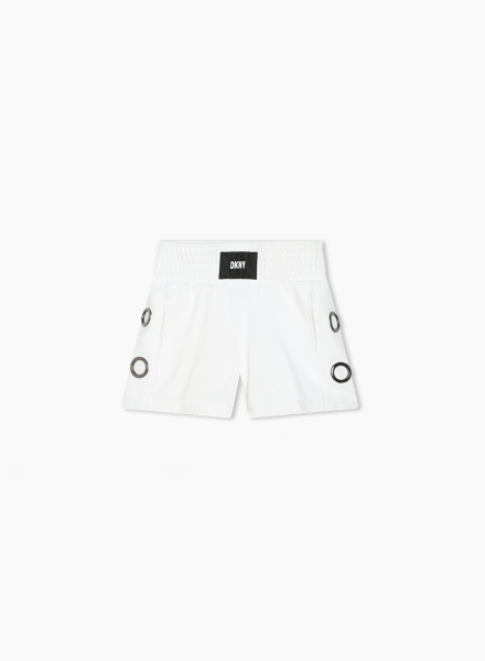 Fleece shorts with rings