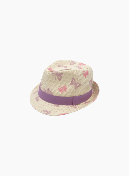Летняя шляпа-трилби "Бабочка"