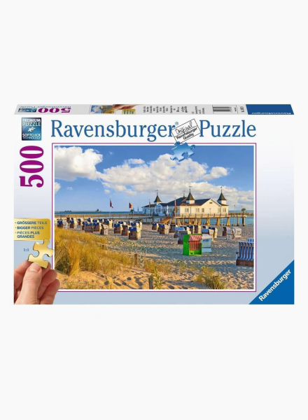 Puzzle "Beach baskets In Ahlbeck" 500 pc.