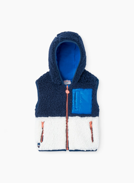 Dark blue vest for boys