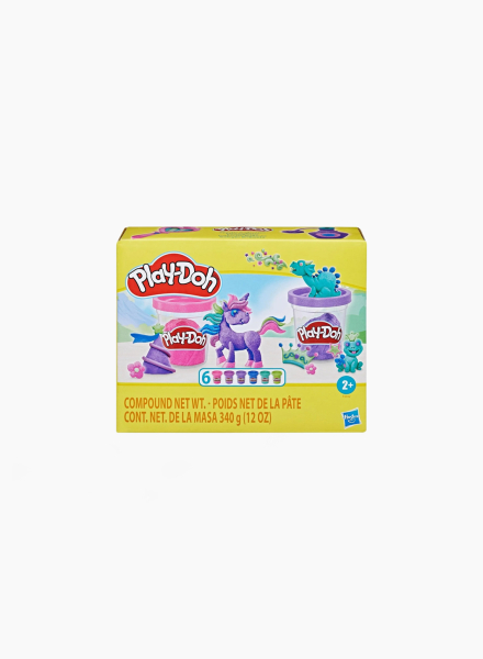 Glossy plasticine set Play-Doh 6 containers