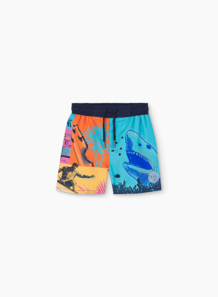 Beach print swimsuit