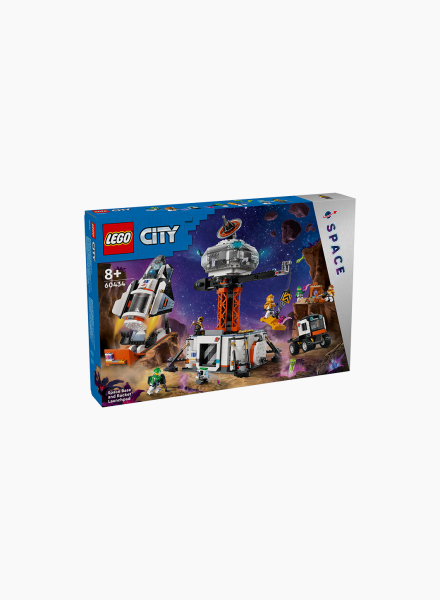 Constructor City "Space base and rocket launchpad"