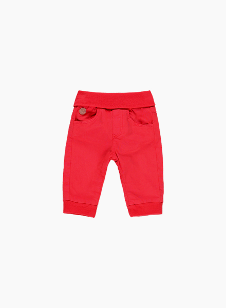 Bright red sweatpants