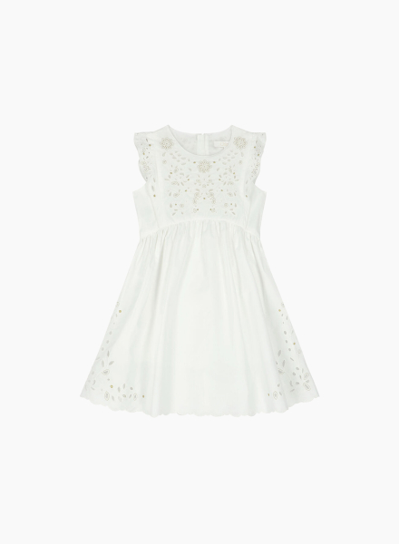 Ամառային սպիտակ կարճ զգեստ