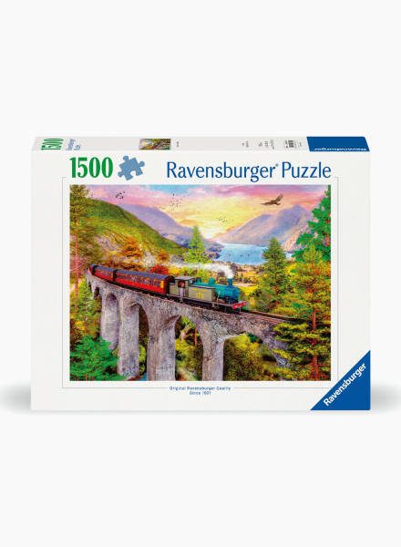 Puzzle "Train ride in autumn" 1500 pcs.