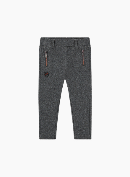 Knitted trousers with pockets