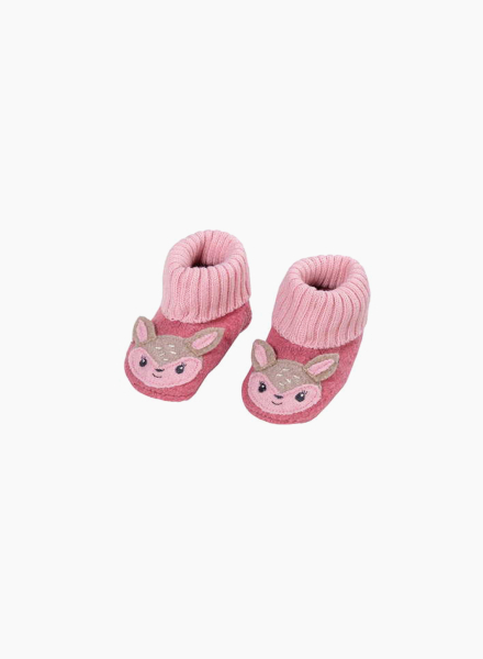 Non-slip newborn slippers "Deer"