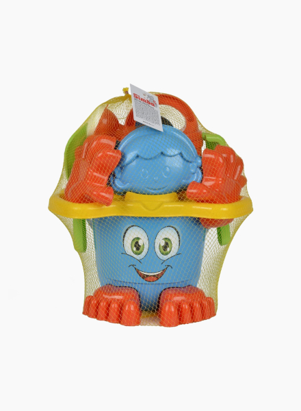 Soil toy collection bucket with feet