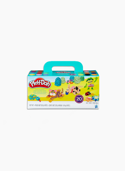 Պլաստիլինի հավաքածու Play-Doh 20 գունավոր տարաներով