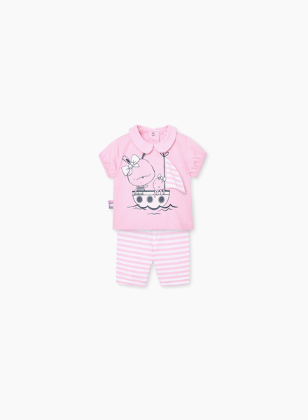 2 in 1 clothing set "Animals sail"