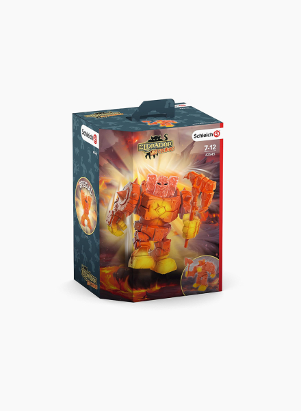Mythical animal figurine "Lava robot"