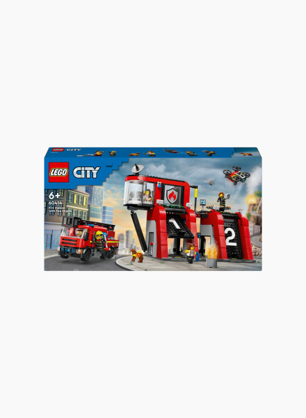 Constructor City "Fire station with fire truck"