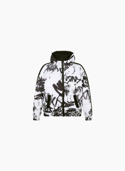 Jacket with reversible design
