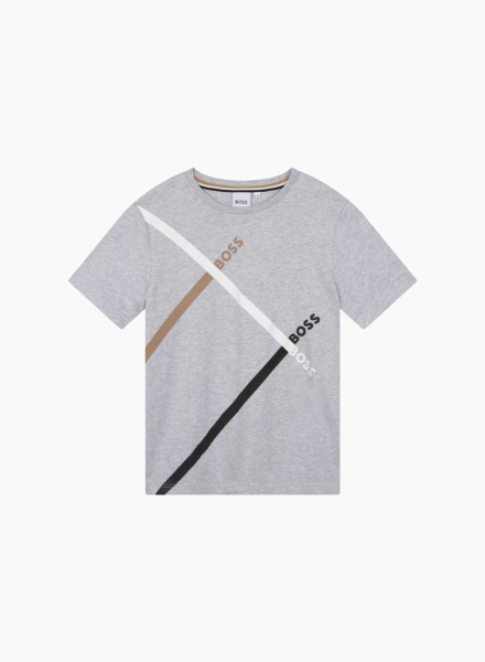 T-shirt with striped print