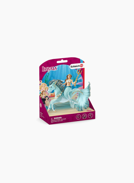 Animal figurine "Mermaid with underwater horse"