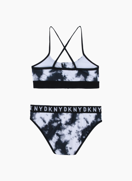 Swimsuit with DKNY zipper on the top