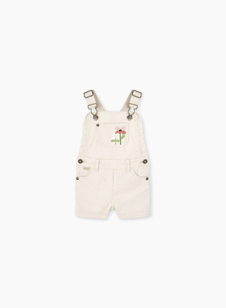 Overall with embroidered flowers