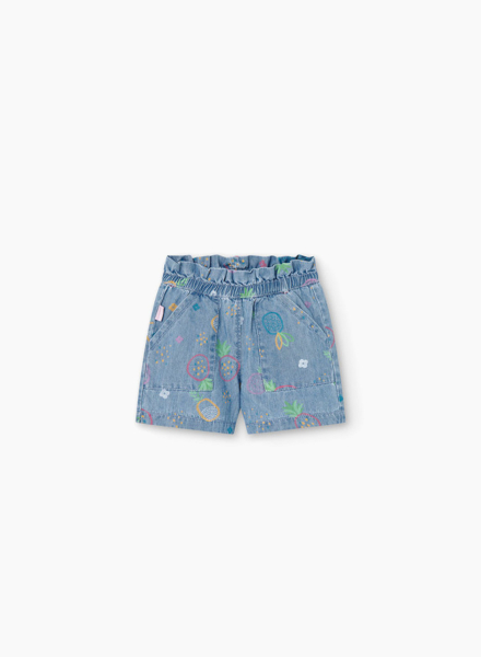 Denim shorts for baby girls
