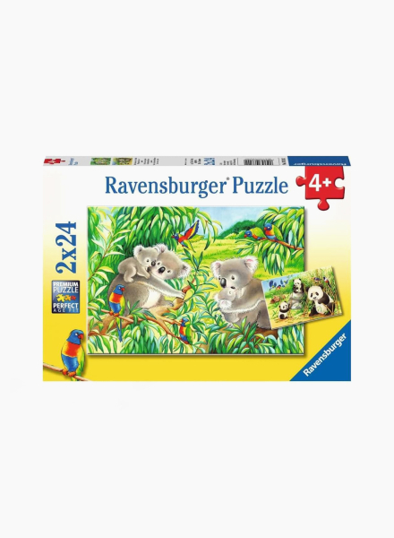 Puzzle collection "Sweet Koalas and Pandas" 2x24 pc.