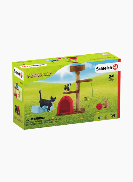 Set of figurines "Playtime for cute cats"