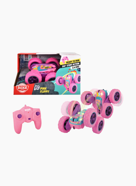 Remote controlled car "Pink Flippy"