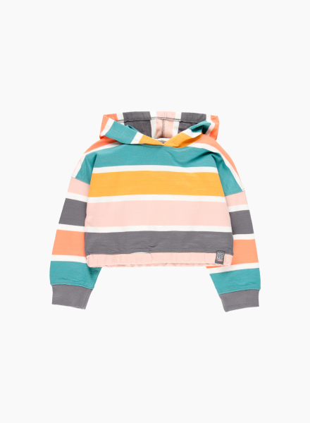 Hoodie with stripes
