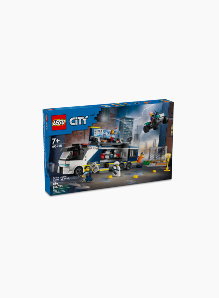 Конструктор City "Полицейский мобильный грузовик для криминальной лаборатории"