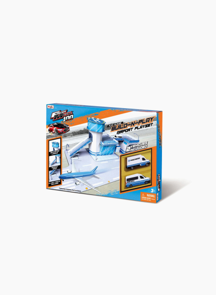 Play Set "FM Build N Play airport and 2 cars"