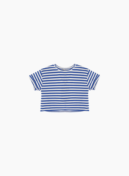 Summer T-shirt with striped print