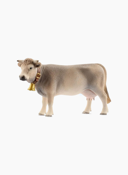 Фигурка животного "Коричневая швейцарская корова"