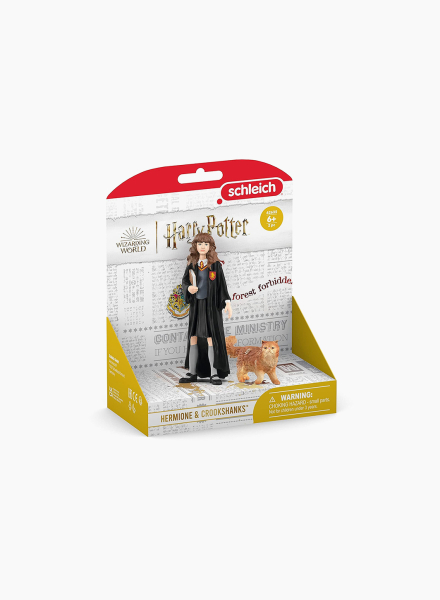 Set of figurines "Hermione Granger and Crookshanks"