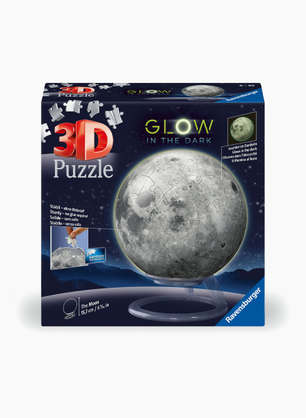 3D puzzle "Glow-in-the-dark moon" 72 pc.