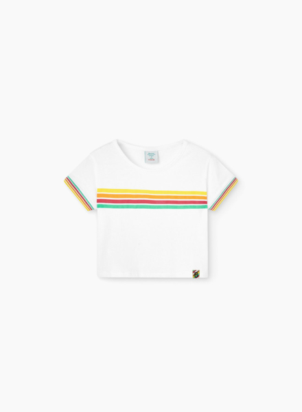 T-shirt with striped print