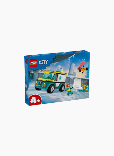Constructor City "Emergency ambulance and snowboarder"