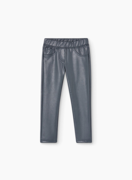 Synthetic leather trousers
