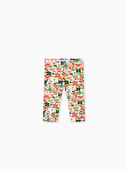 Кnit leggings "Colorful flowers"