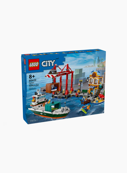 Constructor City "Seaside harbour with cargo ship"