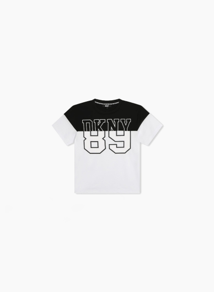 Two-color T-shirt "DKNY 89"
