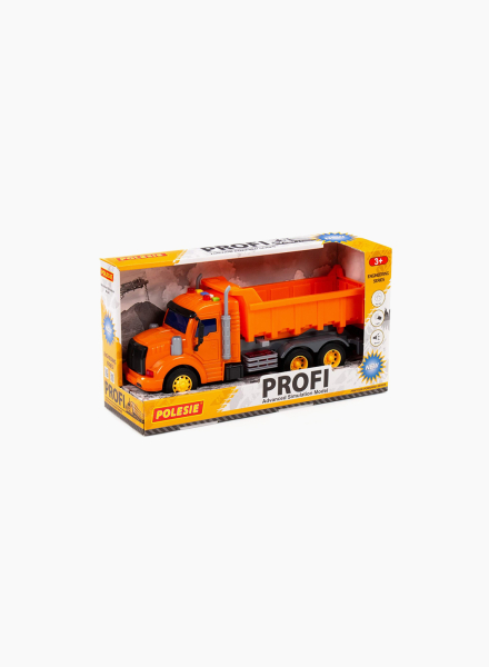 Dump truck with light and sound effects