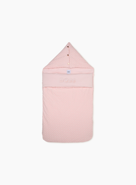 Velvet sleeping bag for baby girl