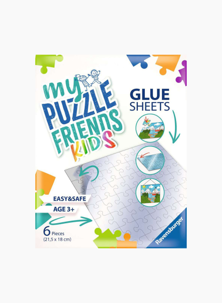 Puzzle accessory: glue sheets