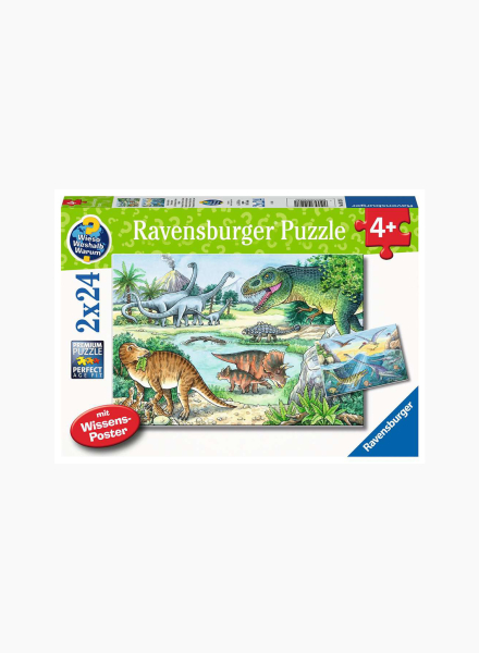 Puzzle "Dinosaurs" 2X24pcs.