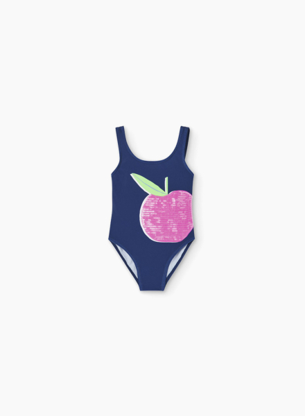 Swimsuit with apple print